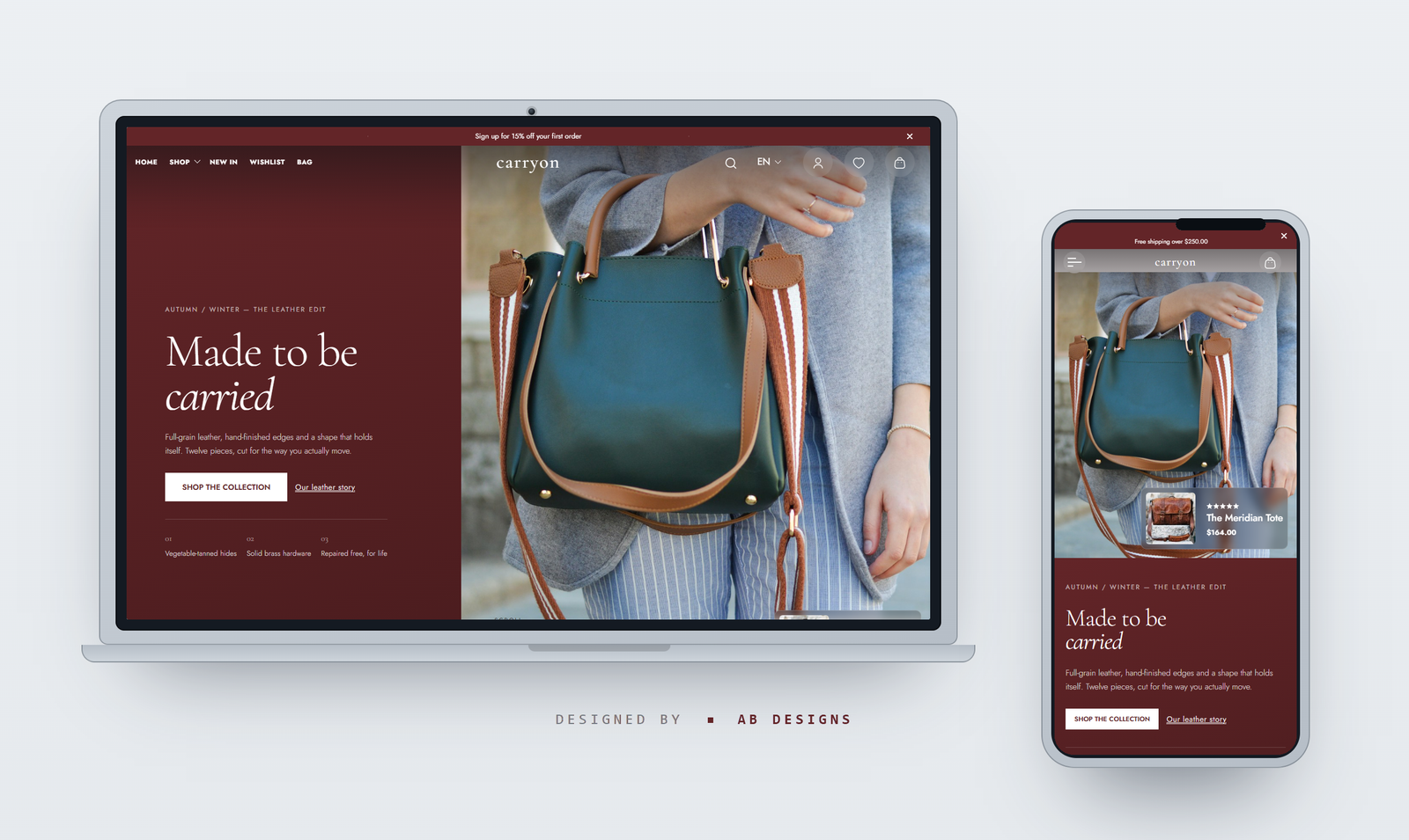 Carryon — قالب موقع HTML للتجارة الإلكترونية معاينة