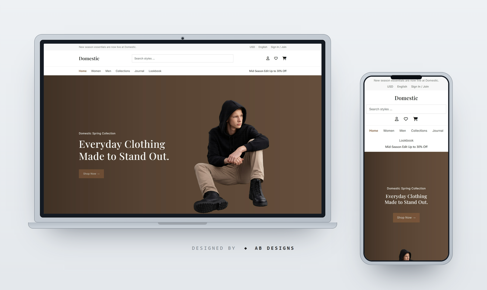 Domestic — E-commerce HTML Website Template