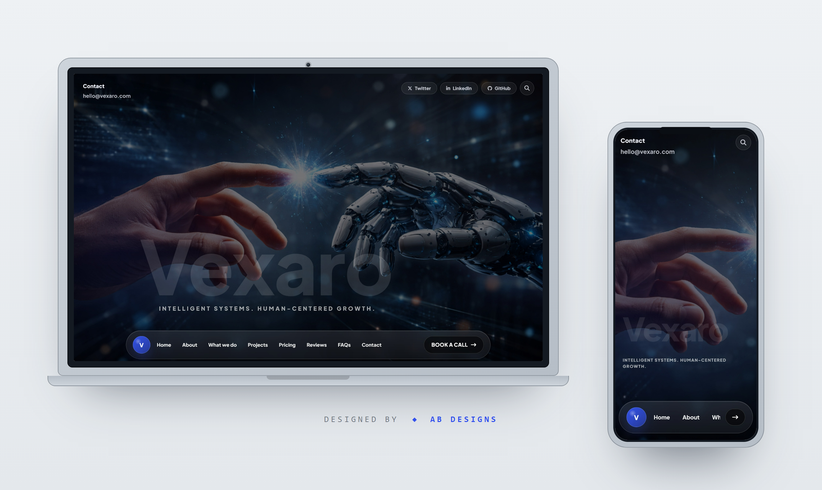 Vexaro — AI HTML Website Template